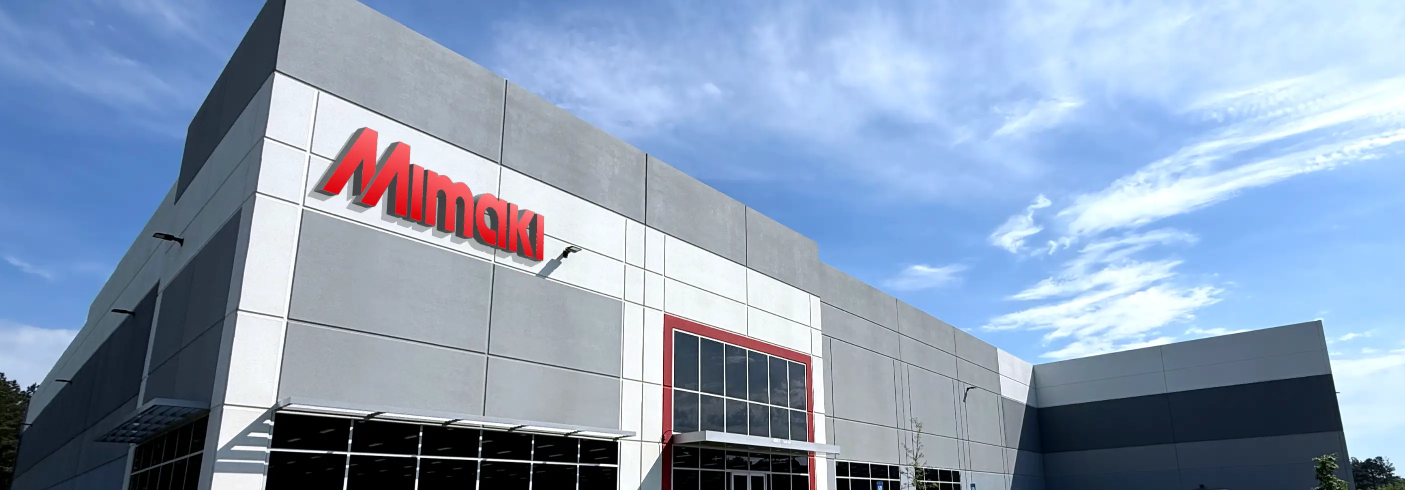 Building with Mimaki logo on the top