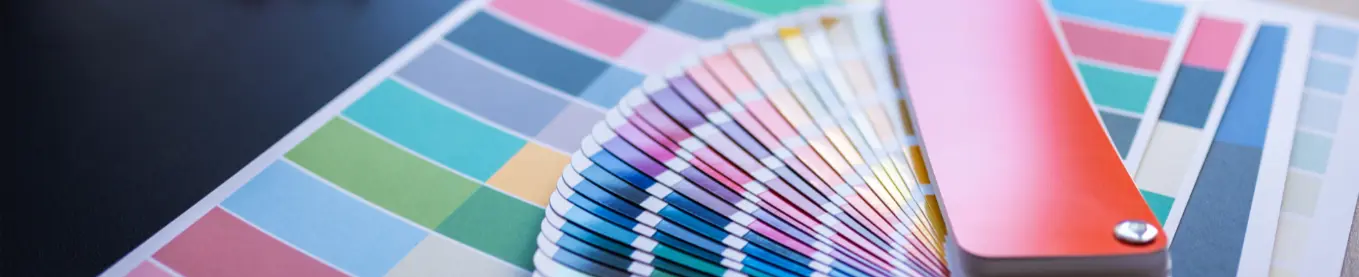 An array of color swatches