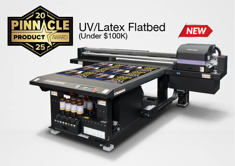 Mimaki JFX200-1213 EX wins 2025 Pinnacle Product Award