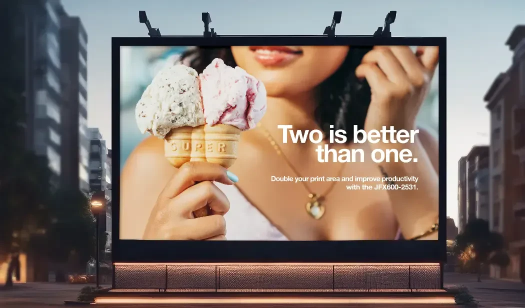 Printed billboard
