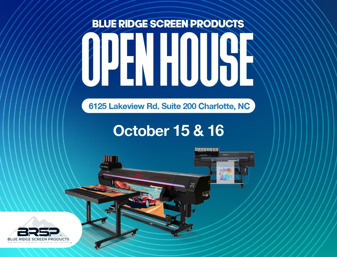 Mimaki and Blue Ridge Screen Products Open House