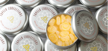 Candy tins with printed tops
