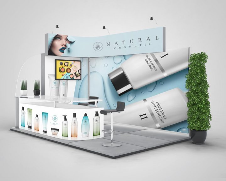 custom exhibition and booth graphics