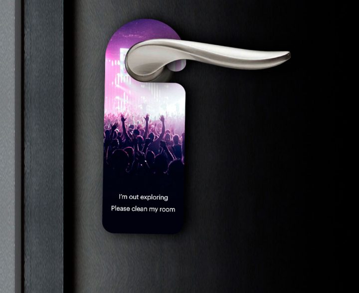 custom printed door hanger