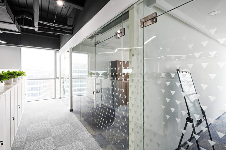 custom window graphics for office spaces