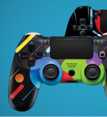 playstation 4 controller with custom decal