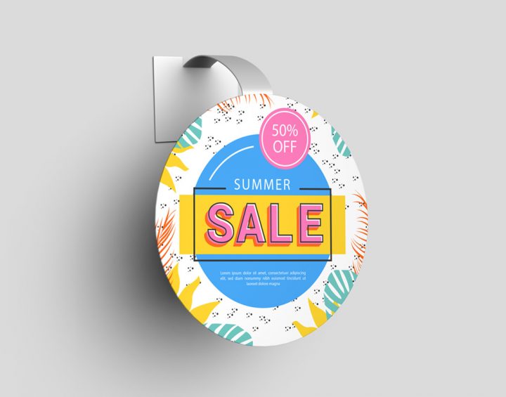 custom made summer sale point of purchase wobbler