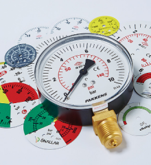 custom pressure gauge dials
