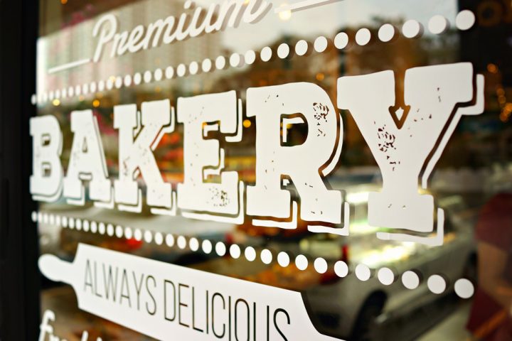 printed image on glass for bakery