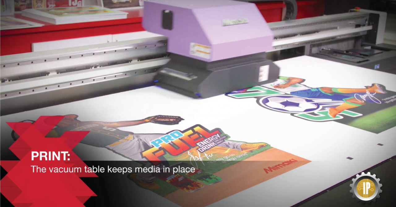 Flujo de trabajo de Mimaki Microfactory: producto industrial