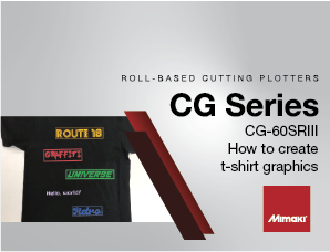 CG-60SRIII Application: How to create t-shirt graphics