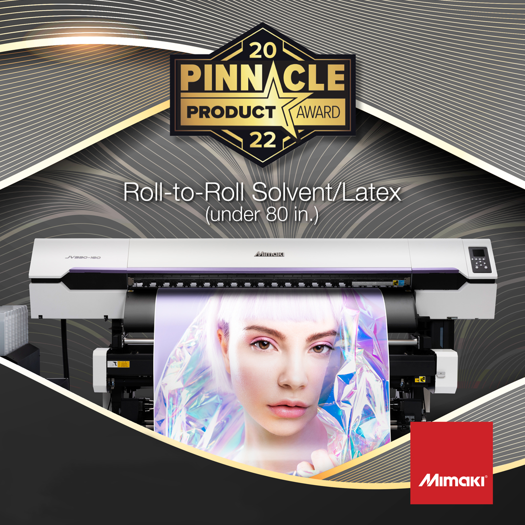Mimaki JV330 Wins 2022 Pinnacle Product Award